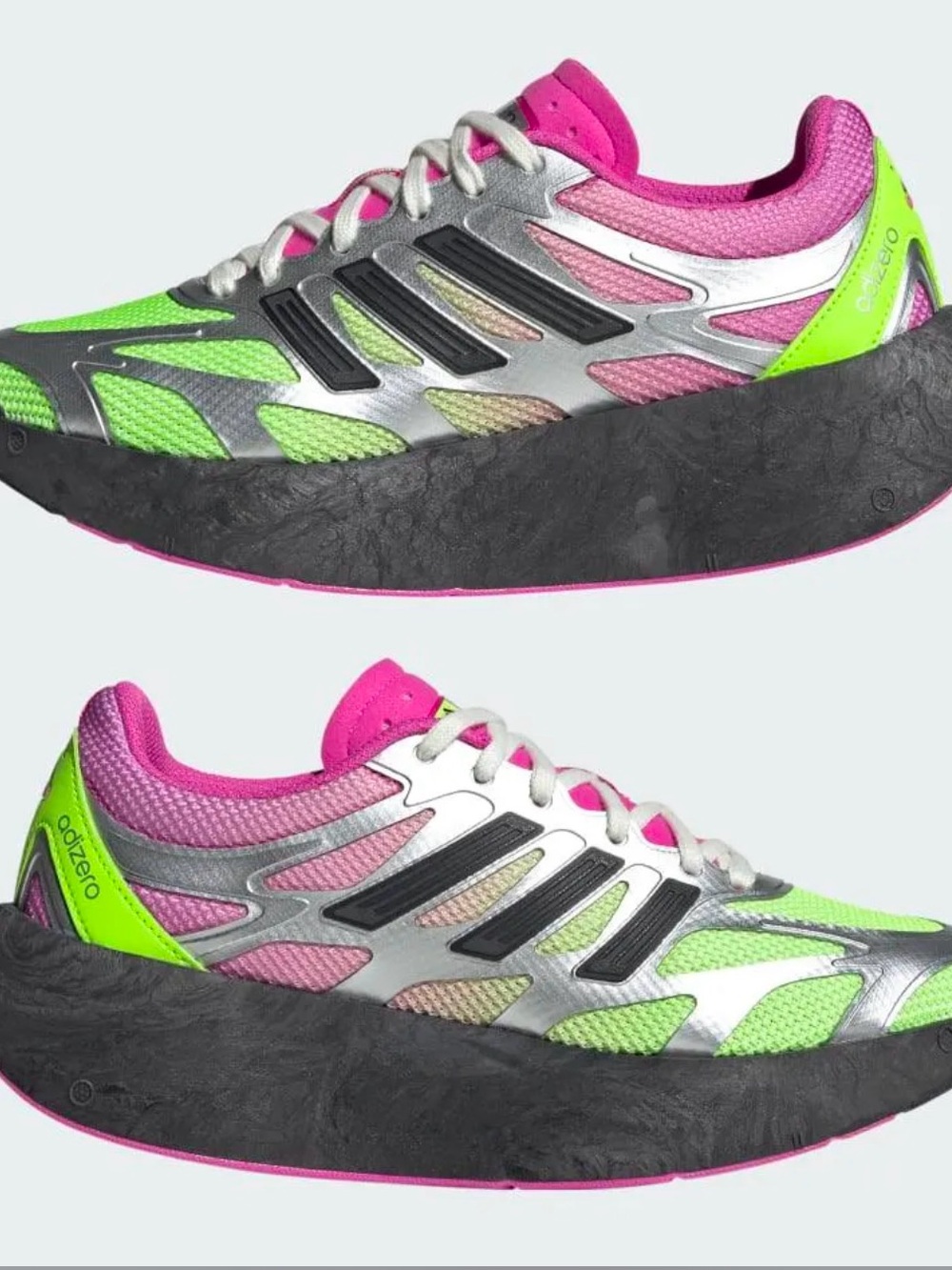 Adidas Women’s Adizero Aruku sneakers Vibrant Pink /Solar Yellow colorway NEW 8